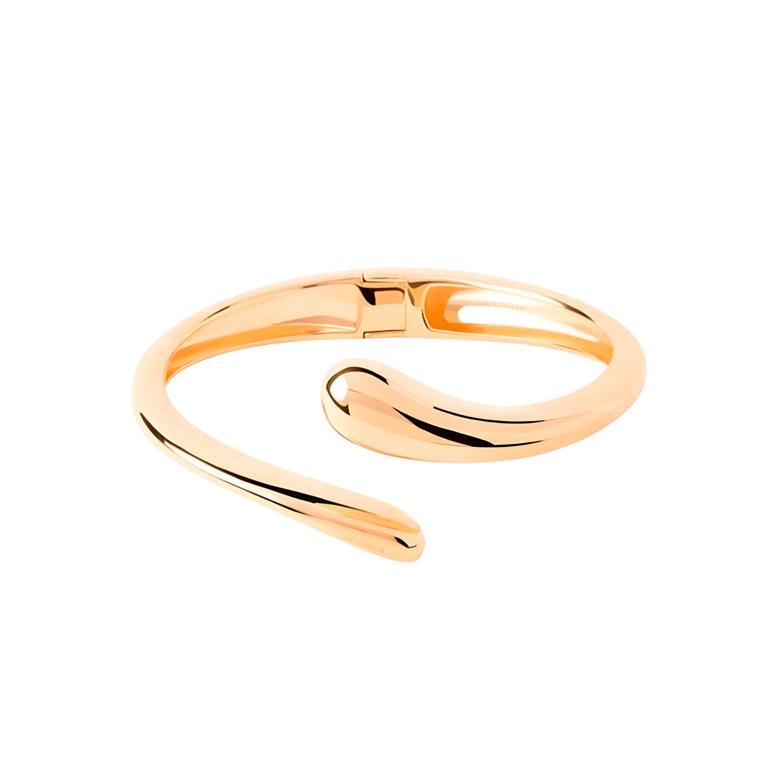 Bracciale bangle PDPAOLA argento placcatura oro 18kt con goccia Rigido