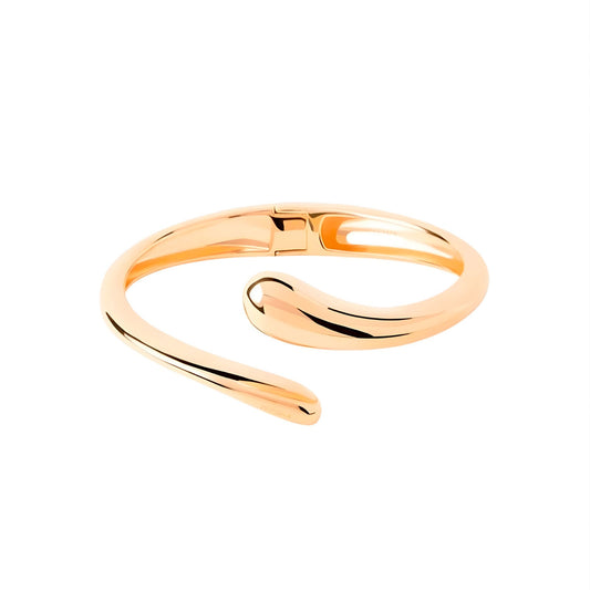 Bracciale bangle PDPAOLA argento placcatura oro 18kt con goccia Rigido
