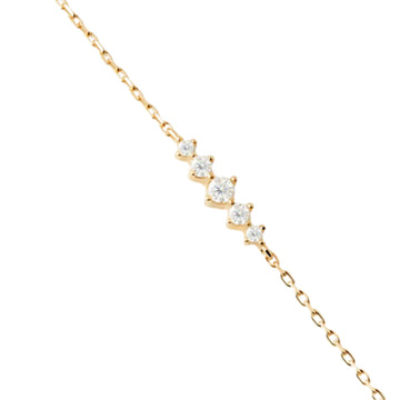 Bracciale PDPAOLA Essentials in argento dorato con zirconi Regolabile 15-18 cm