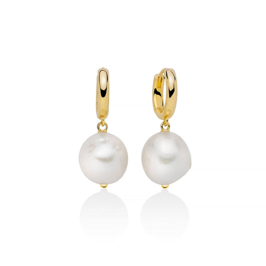 Orecchini pendenti donna Miluna Giochi di Perle argento dorato perle 12/15 PER2741G-1