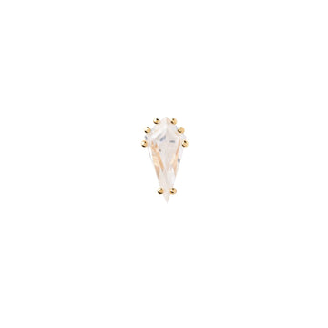 Mono orecchino donna PDPAOLA Essential Noa argento dorato zircone bianco PG01-759-U-1
