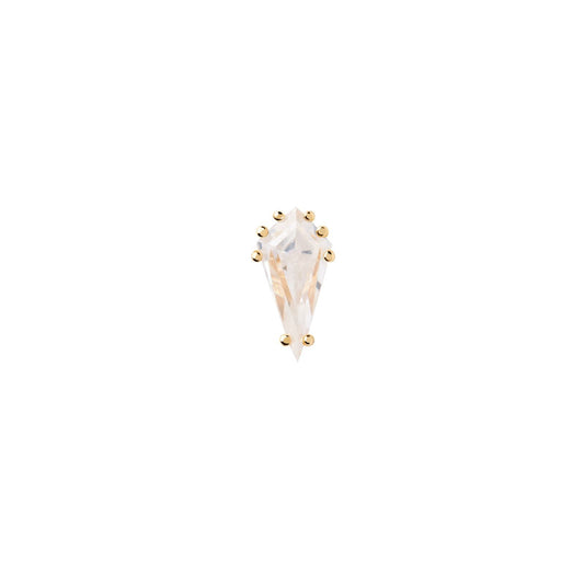 Mono orecchino donna PDPAOLA Essential Noa argento dorato zircone bianco PG01-759-U-1