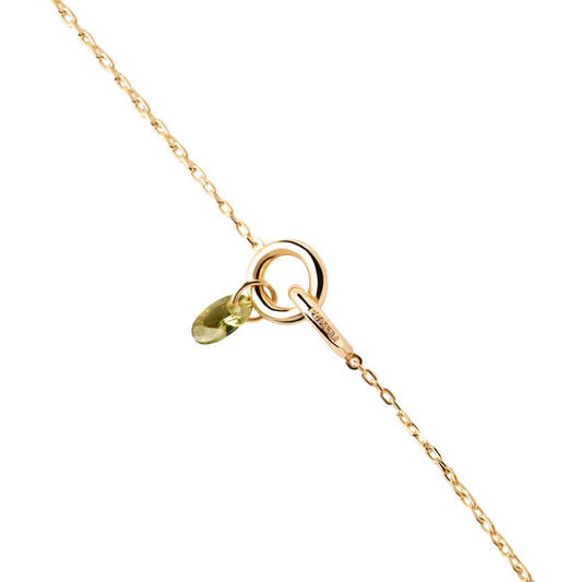 Bracciale donna PDPAOLA Essential Lily argento dorato zircone verde PU01-775-U-1