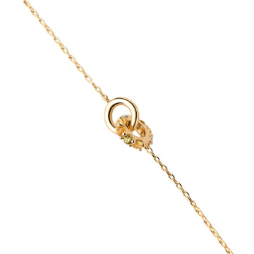 Bracciale donna PDPAOLA Essential Rainbow argento dorato cerchio zirconi multicolor PU01-787-U-1