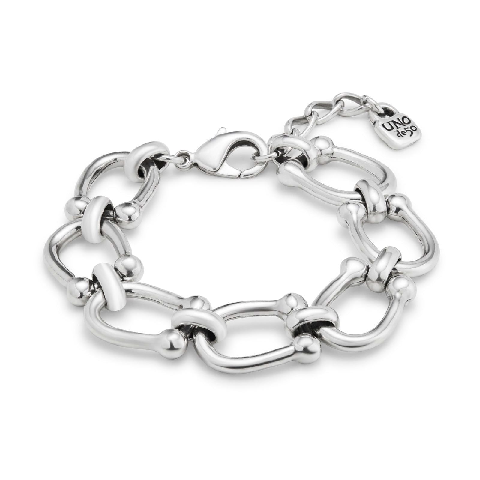 Bracciale donna Uno de 50 Youthful lega metallica maglie a staffa PUL2421MTL0000M-1