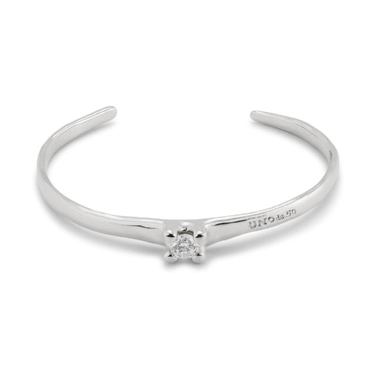 Bracciale rigido donna Uno de 50 Spiritual lega metallica argento con zircone PUL2431BLNMTL0M-1