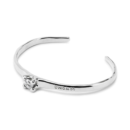 Bracciale rigido donna Uno de 50 Spiritual lega metallica argento con zircone PUL2431BLNMTL0M-2
