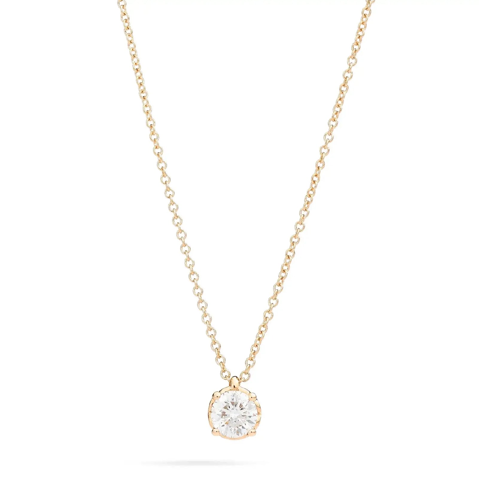 Collana punto luce Recarlo in oro giallo 18kt e diamante 45 cm