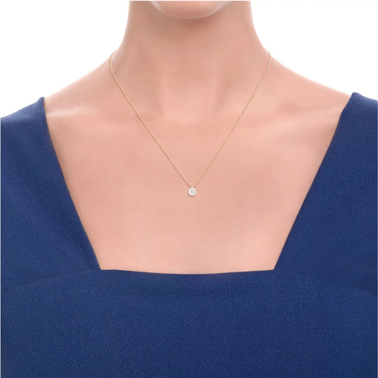 Collana punto luce Recarlo in oro giallo 18kt e diamante 45 cm