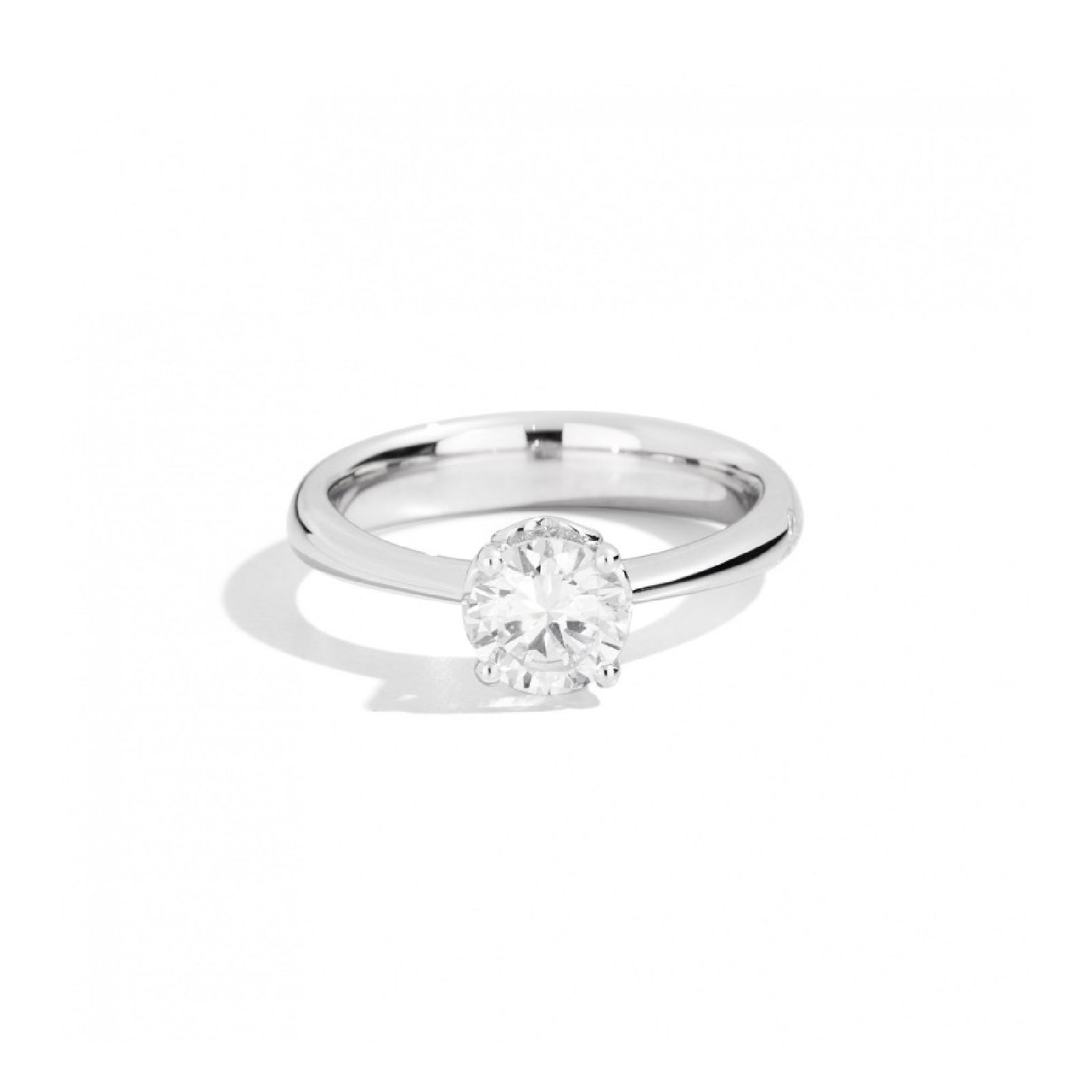 Anello solitario Recarlo in oro giallo 18kt e diamante 14