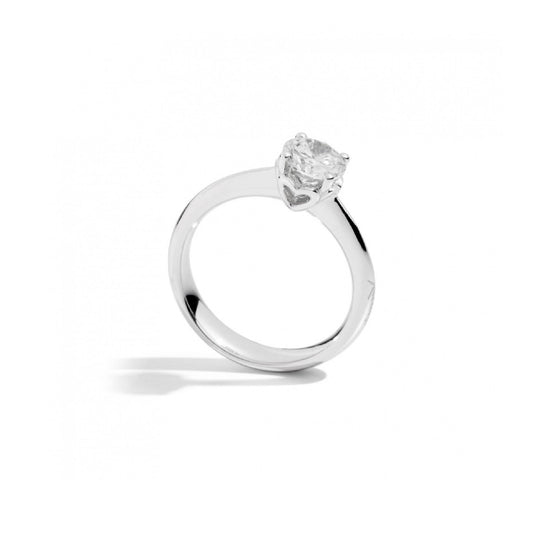 Anello solitario Recarlo in oro giallo 18kt e diamante 14