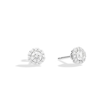 Orecchini punto luce Recarlo in oro bianco 18kt e diamanti MISURA UNICA