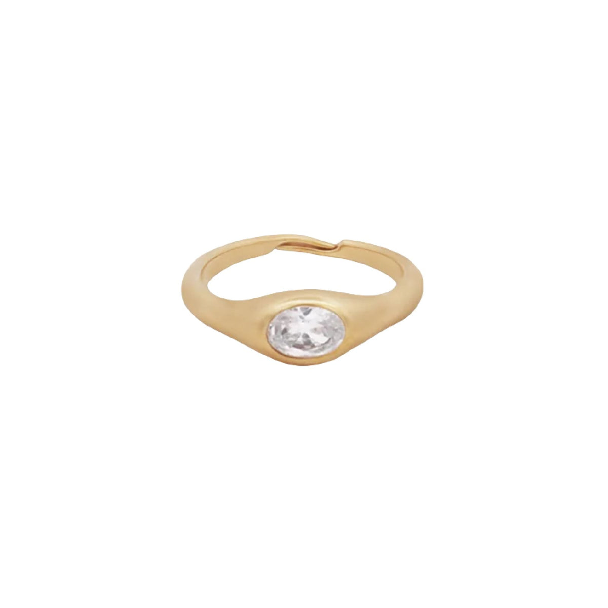 Anello chevalier Rue Des Mille Alma in lega RDM e zircone REGOLABILE