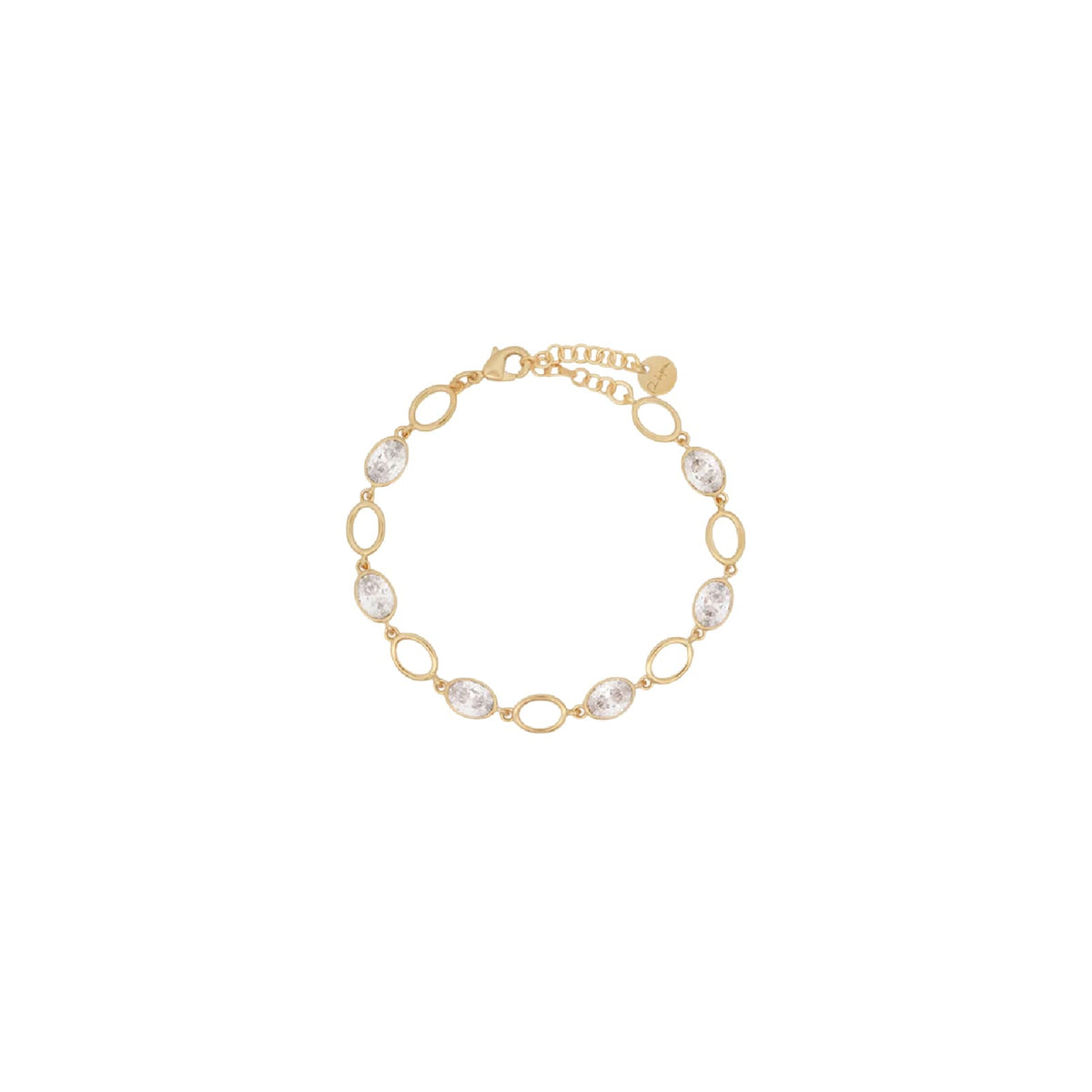 Bracciale catena Rue Des Mille Alma in lega RDM e zirconi 18 cm