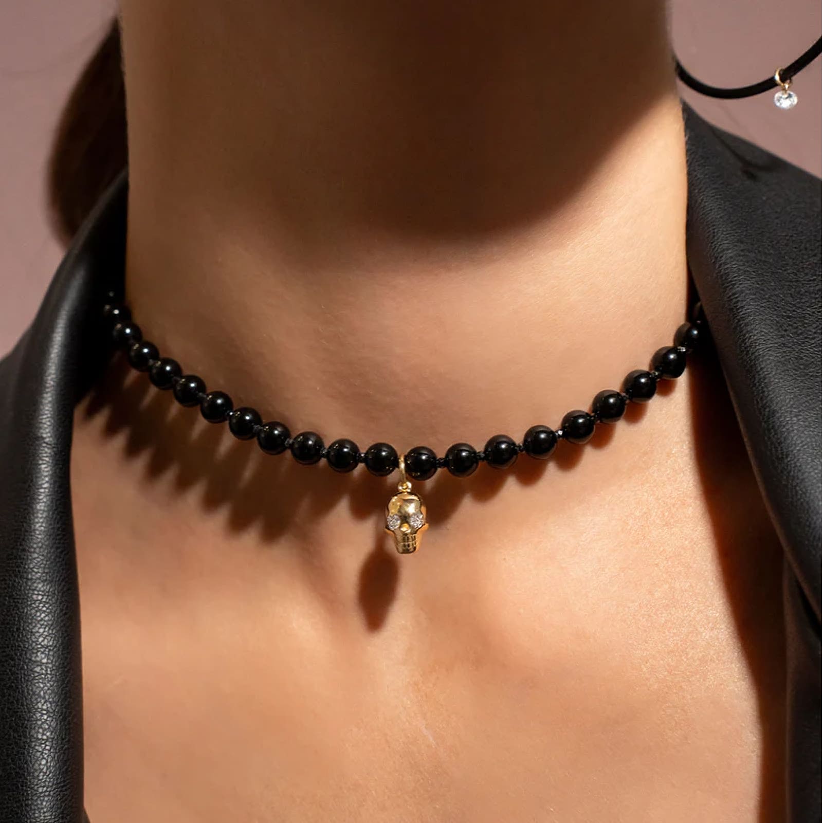 Charm Bar Rue Des Mille in argento dorato Teschio Skully MISURA UNICA