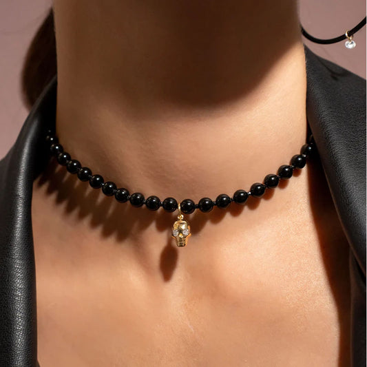 Charm Bar Rue Des Mille in argento dorato Teschio Skully MISURA UNICA