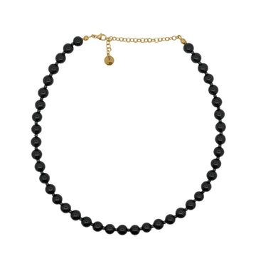 Collana Rue Des Mille Charm Bar con agata nera e zirconi MISURA UNICA