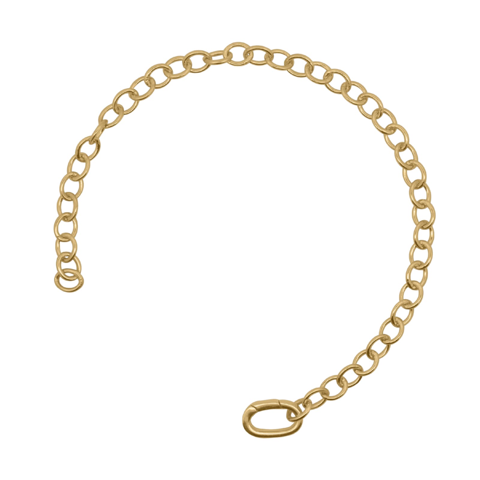 Bracciale Bar Rue Des Mille argento dorato chiusura piccola 19 cm