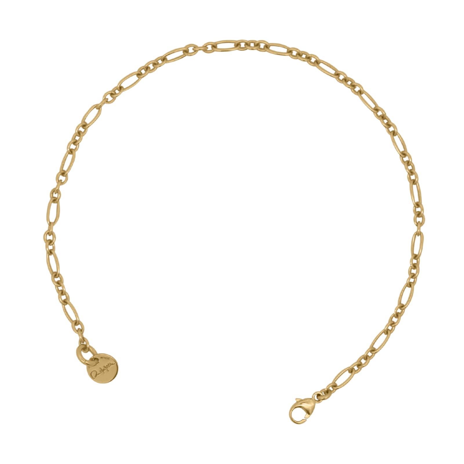 Bracciale catena da donna Rue Des Mille in argento dorato 18 cm