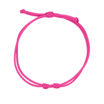 Bracciale donna in tessuto di colore fucsia Rue Des Mille regolabili