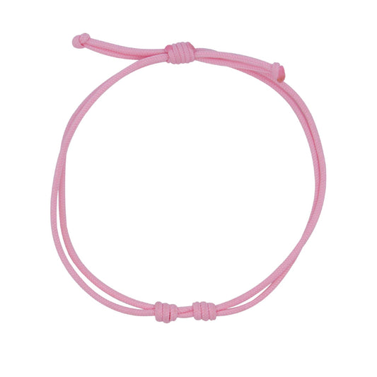 Bracciale da donna in tessuto di colore rosa Rue Des Mille regolabili