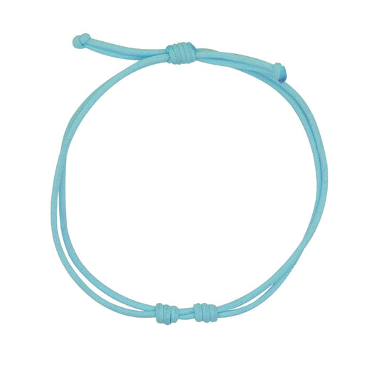 Bracciale donna in tessuto di colore turchese Rue Des Mille regolabili