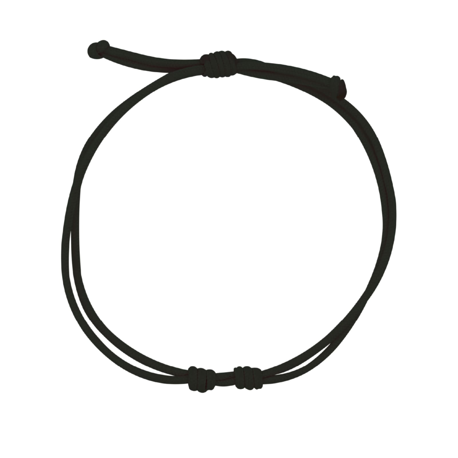Bracciale da donna in tessuto di colore nero Rue Des Mille regolabili
