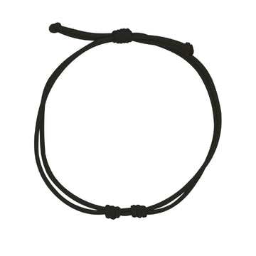 Bracciale da donna in tessuto di colore nero Rue Des Mille regolabili