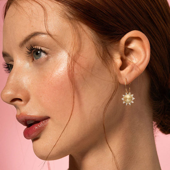 Charm Bar Rue Des Mille argento dorato a sole con zirconi MISURA UNICA