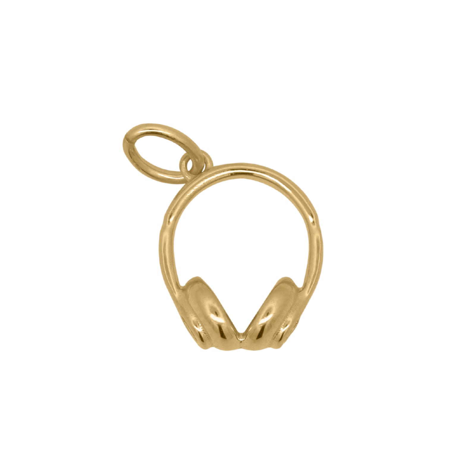 Charm Bar Rue Des Mille in argento dorato a forma di cuffie MISURA UNICA