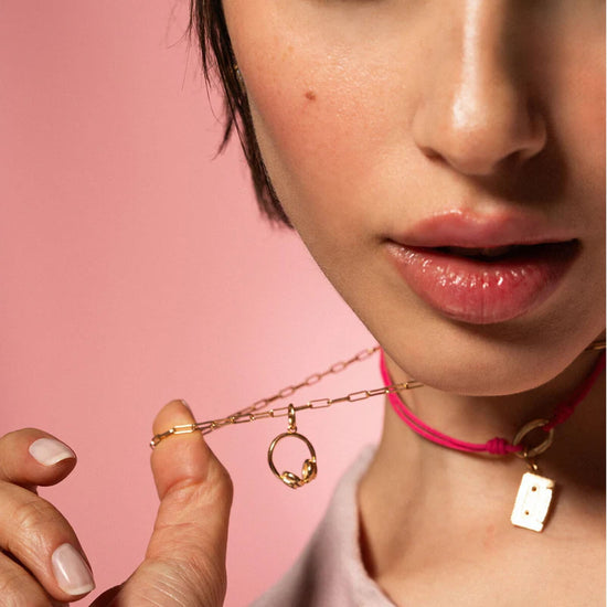 Charm Bar Rue Des Mille in argento dorato a forma di cuffie MISURA UNICA