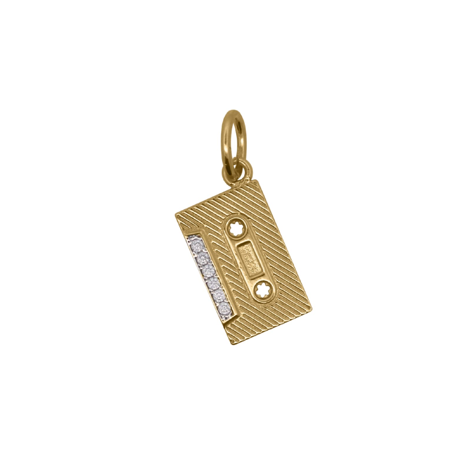 Charm Bar Rue Des Mille in argento dorato cassetta musicale MISURA UNICA