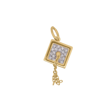Charm Bar Rue Des Mille argento dorato a tocco di laurea MISURA UNICA
