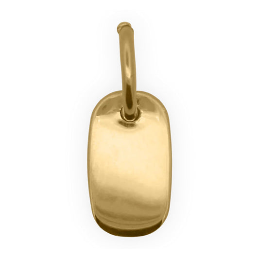 Charm Bar rettangolare piccolo Rue Des Mille argento dorato MISURA UNICA