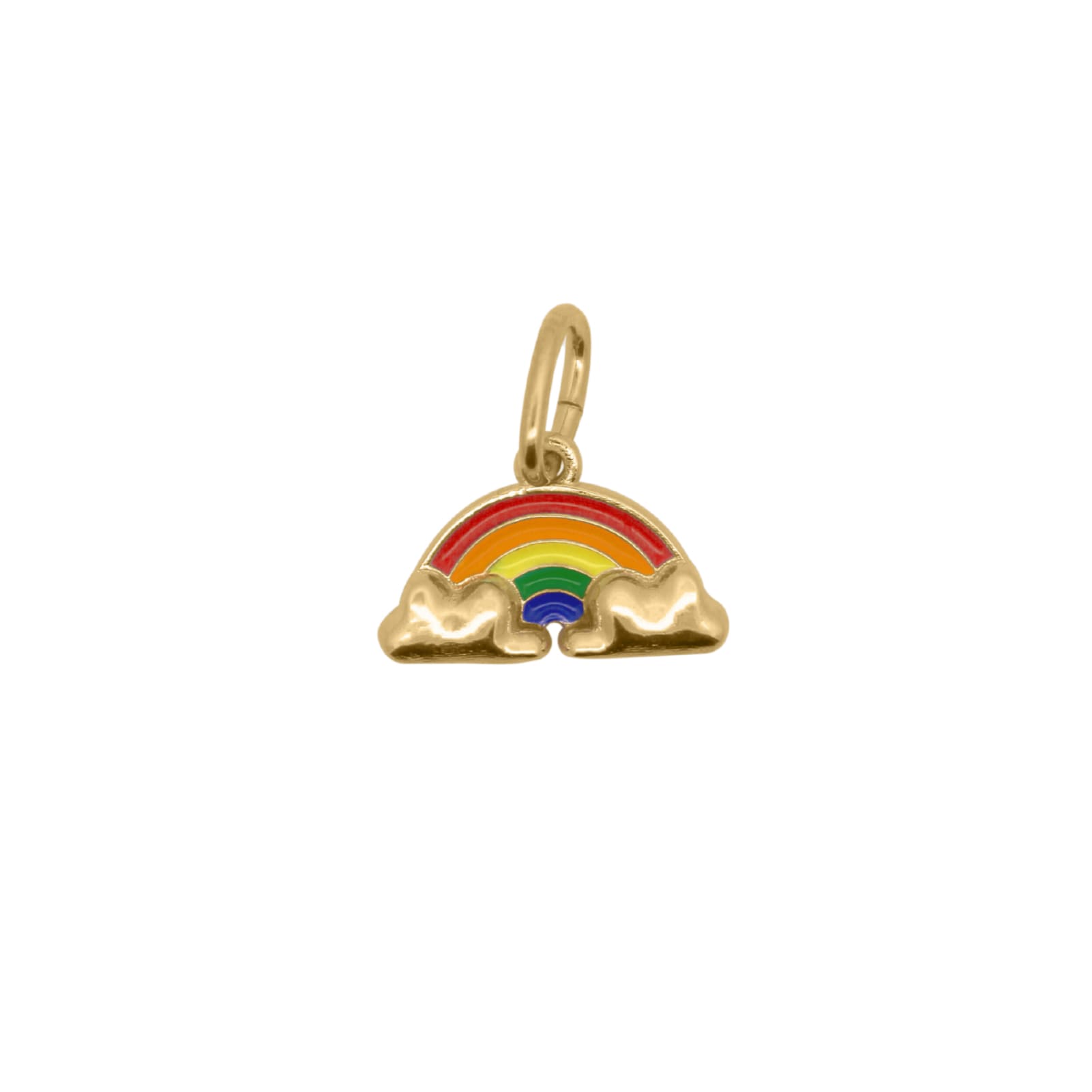 Charm Bar Rue Des Mille argento dorato arcobaleno smaltato MISURA UNICA