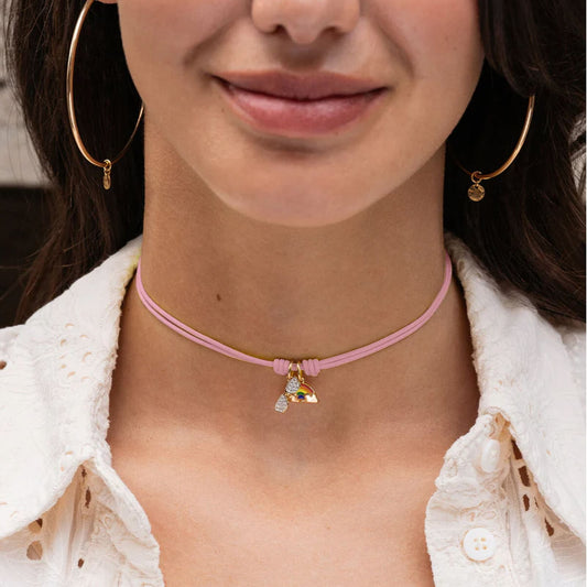 Charm Bar Rue Des Mille argento dorato arcobaleno smaltato MISURA UNICA