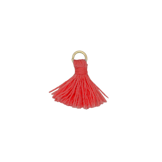 Charm Bar Rue Des Mille in argento e filetti di colore rosso MISURA UNICA