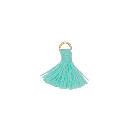 Charm Bar Rue Des Mille in argento e filetti di colore turchese MISURA UNICA