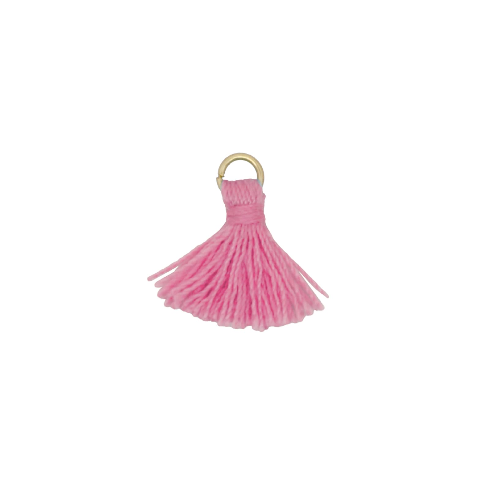Charm Bar Rue Des Mille argento dorato e filetti di colore rosa MISURA UNICA