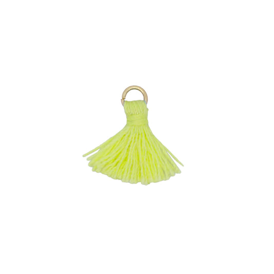 Charm Bar Rue Des Mille in argento e filetti di colore giallo MISURA UNICA