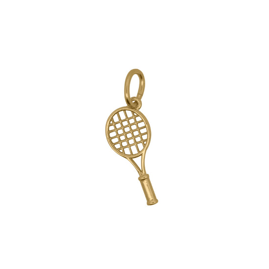Charm Bar Rue Des Mille racchetta tennis in argento dorato MISURA UNICA