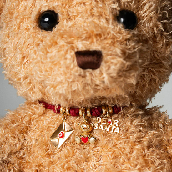 Charm Bar Rue Des Mille in argento dorato Orso Berto MISURA UNICA