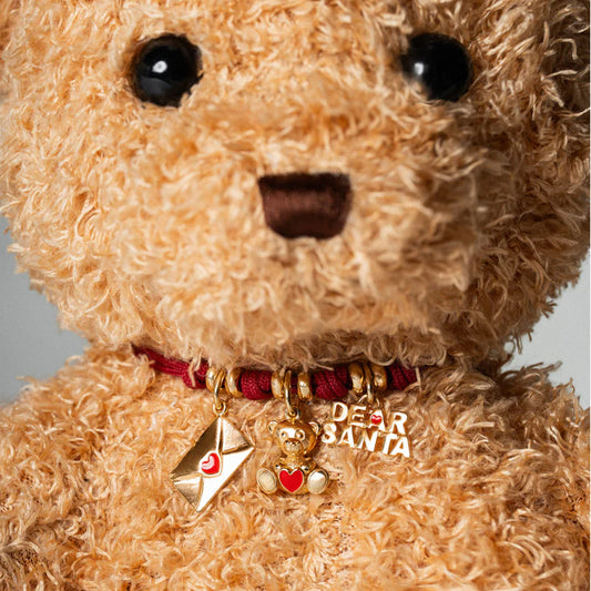 Charm Bar Rue Des Mille in argento dorato Orso Berto MISURA UNICA