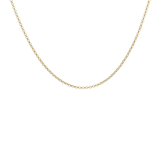 Collana Rue Des Mille argento dorato catena rolò semplice MISURA UNICA