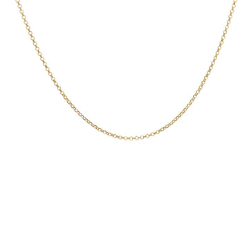 Collana Rue Des Mille argento dorato catena rolò semplice MISURA UNICA