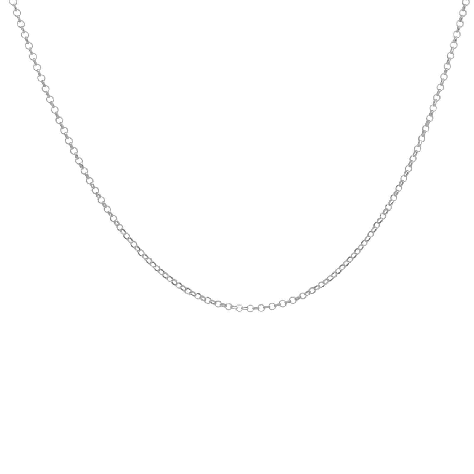 Collana lunga Rue Des Mille catena rolò semplice in argento MISURA UNICA