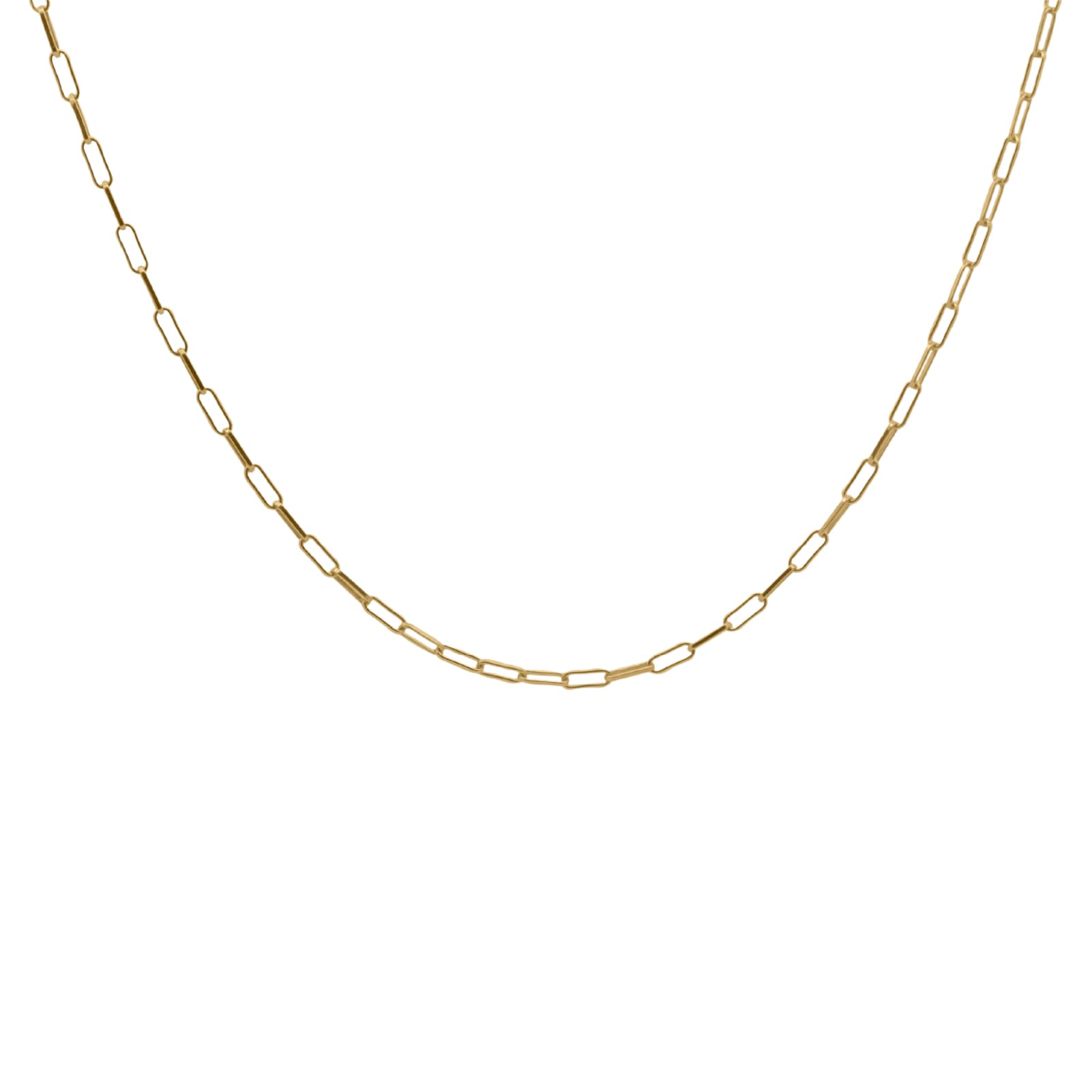 Collana Rue Des Mille argento dorato con maglie allungate MISURA UNICA