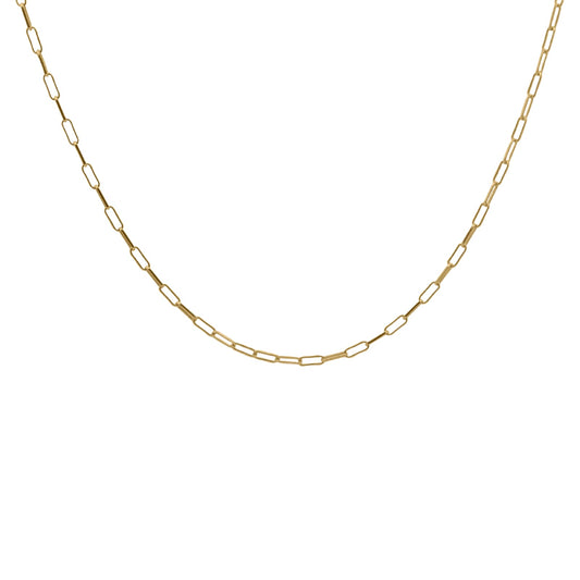 Collana Rue Des Mille argento dorato con maglie allungate MISURA UNICA