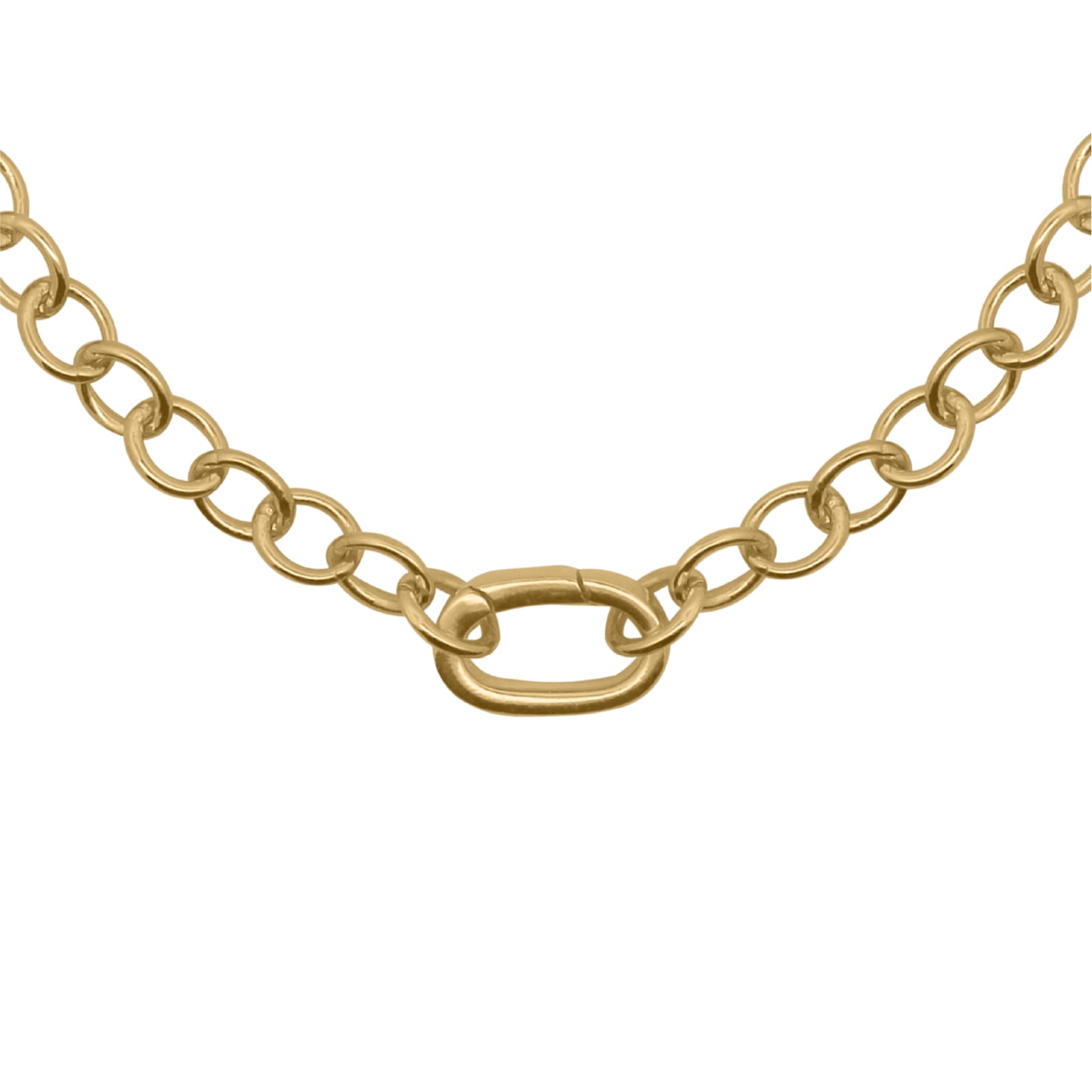 Collana Rue Des Mille argento dorato con chiusura piccola MISURA UNICA