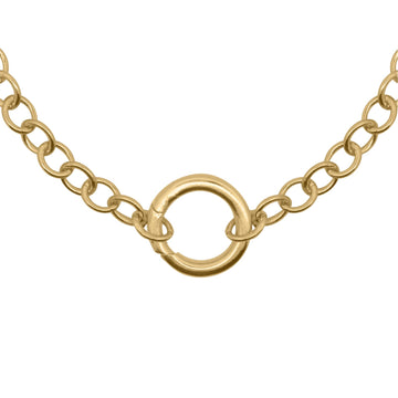 Collana Rue Des Mille argento dorato con chiusura grande MISURA UNICA